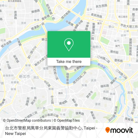 台北市警察局萬華分局東園義警協勤中心地圖