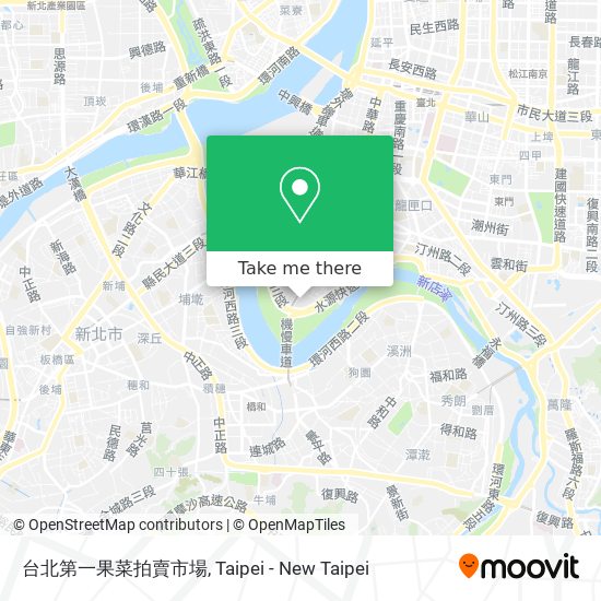 台北第一果菜拍賣市場 map