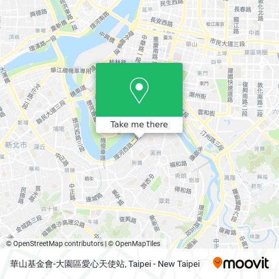 華山基金會-大園區愛心天使站 map