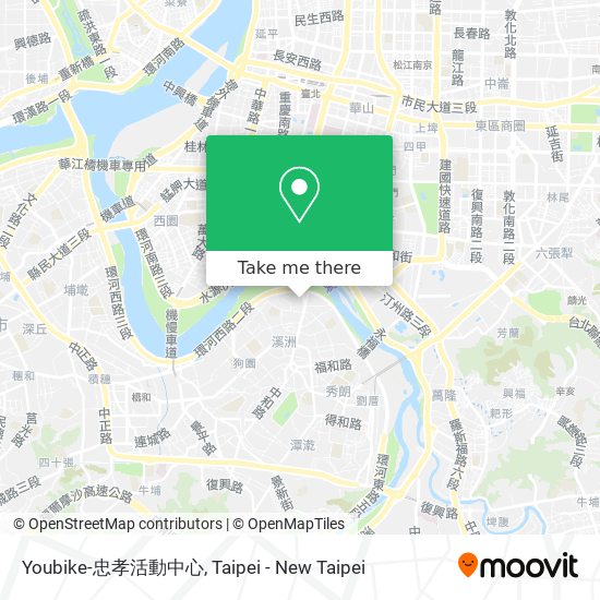 Youbike-忠孝活動中心地圖