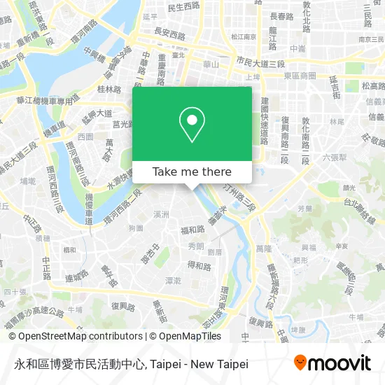永和區博愛市民活動中心地圖