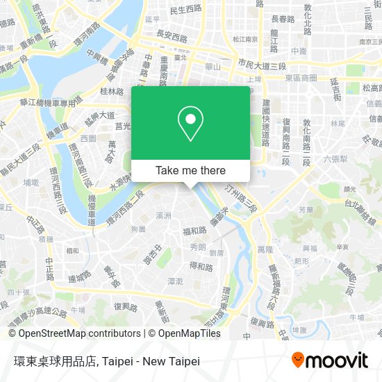 環東桌球用品店地圖
