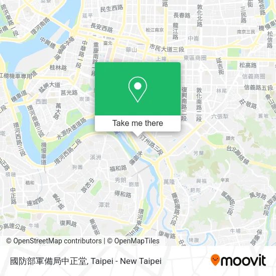 國防部軍備局中正堂地圖