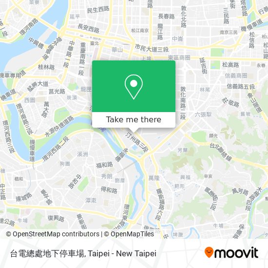 台電總處地下停車場地圖