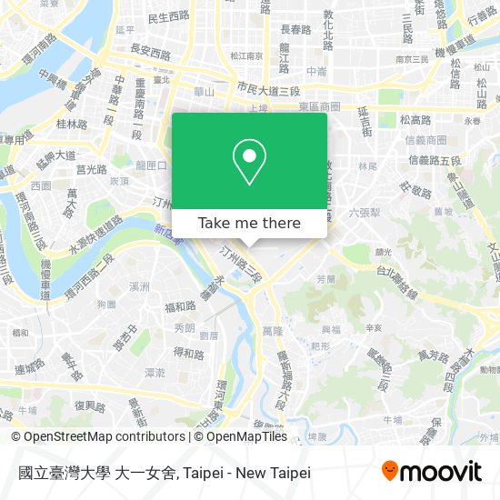 國立臺灣大學 大一女舍地圖