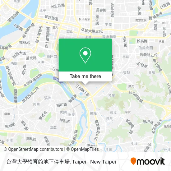 台灣大學體育館地下停車場地圖