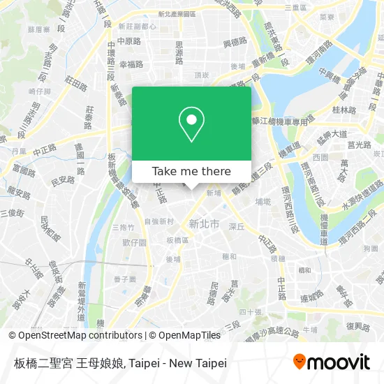 板橋二聖宮 王母娘娘 map