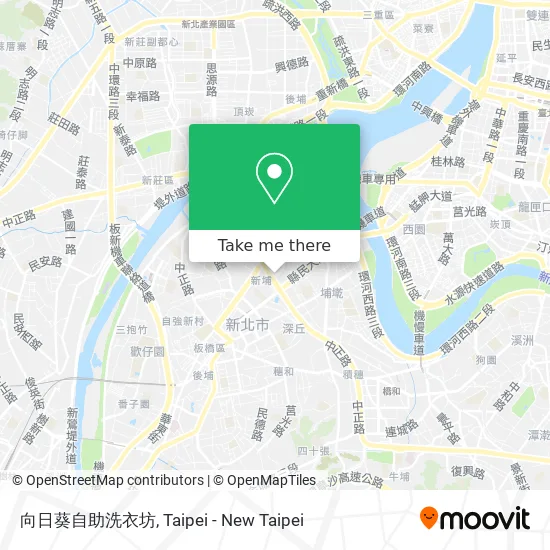 向日葵自助洗衣坊 map