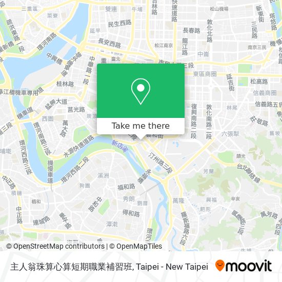 主人翁珠算心算短期職業補習班 map