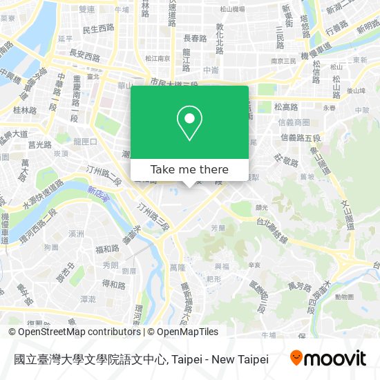 國立臺灣大學文學院語文中心地圖