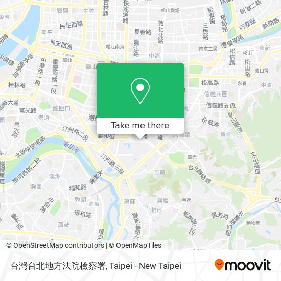 台灣台北地方法院檢察署 map