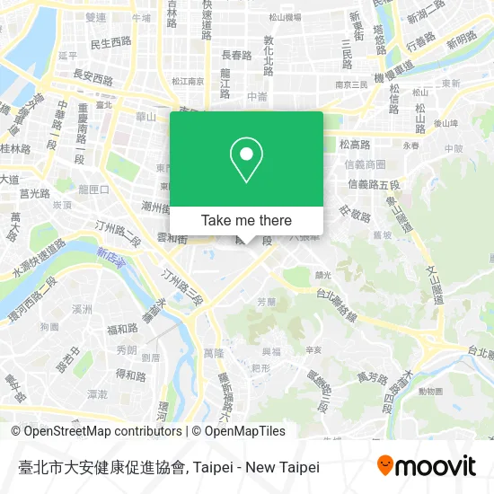 臺北市大安健康促進協會地圖