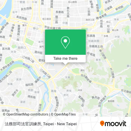 法務部司法官訓練所地圖