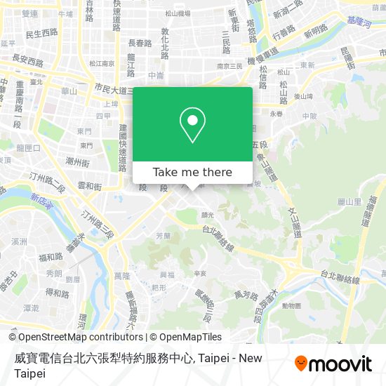 威寶電信台北六張犁特約服務中心 map