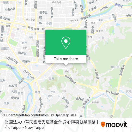 財團法人中華民國唐氏症基金會-身心障礙就業服務中心 map