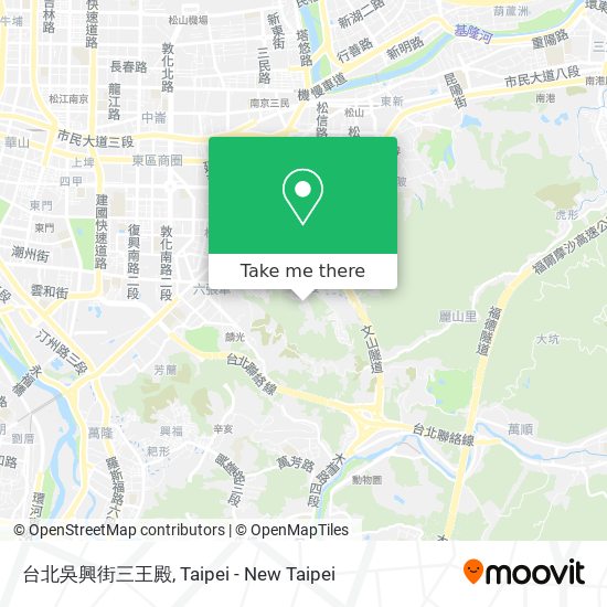 台北吳興街三王殿 map