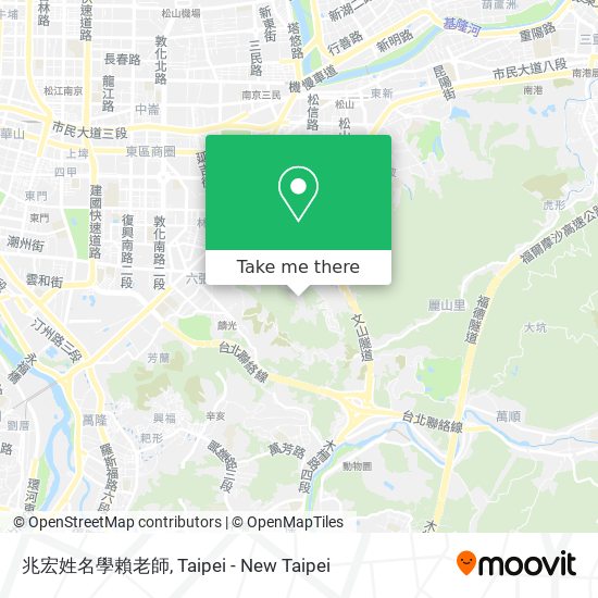 兆宏姓名學賴老師 map