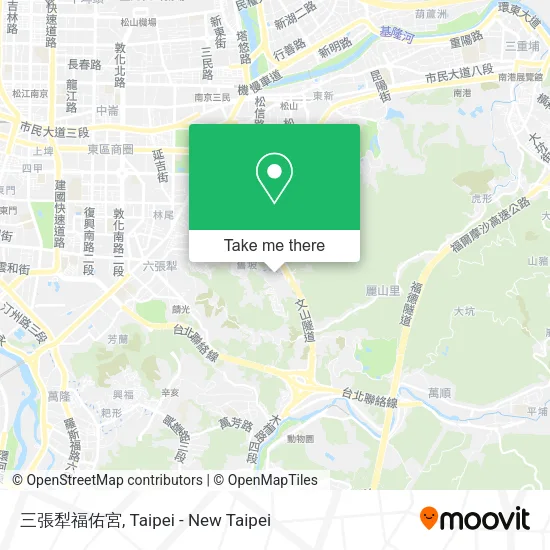 三張犁福佑宮地圖