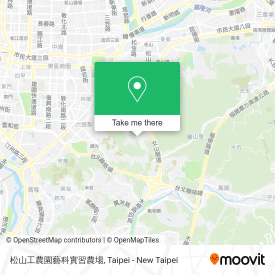松山工農園藝科實習農場地圖