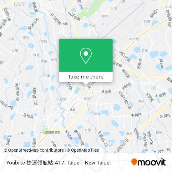 Youbike-捷運領航站-A17 map