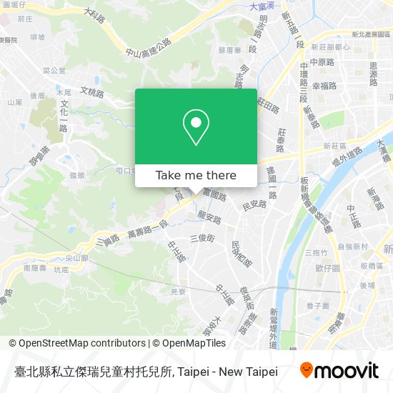 臺北縣私立傑瑞兒童村托兒所地圖
