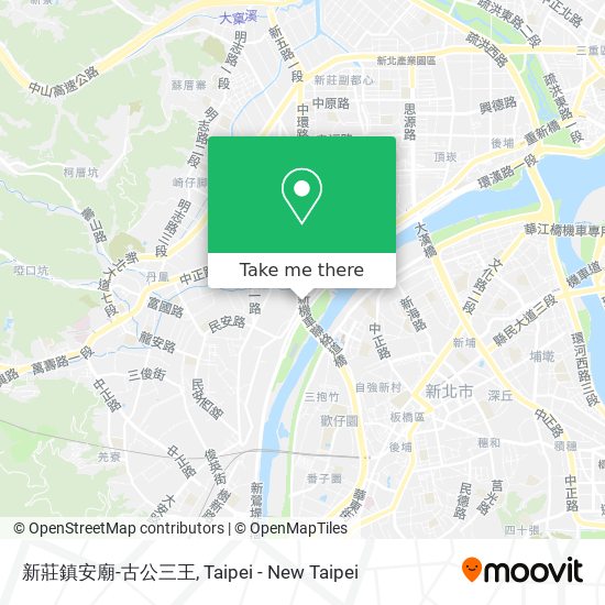 新莊鎮安廟-古公三王 map