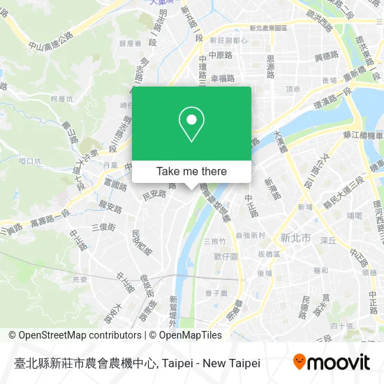 臺北縣新莊市農會農機中心地圖