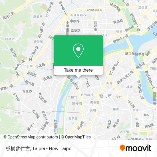 板橋參仁宮 map