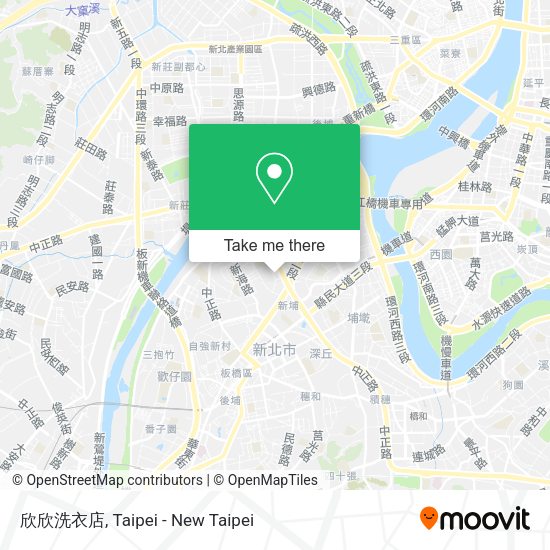 欣欣洗衣店 map