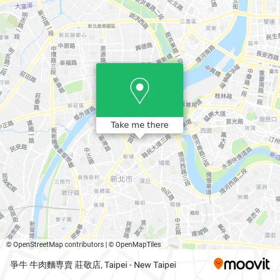 爭牛 牛肉麵専賣 莊敬店 map
