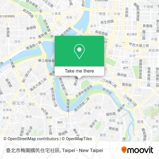 臺北市梅園國民住宅社區地圖