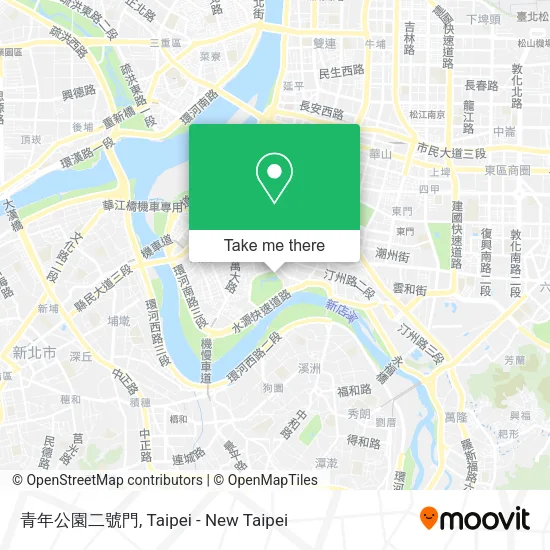 青年公園二號門 map