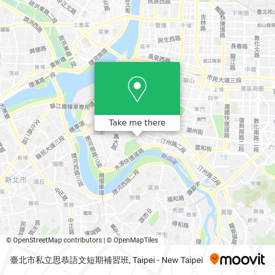 臺北市私立思恭語文短期補習班 map