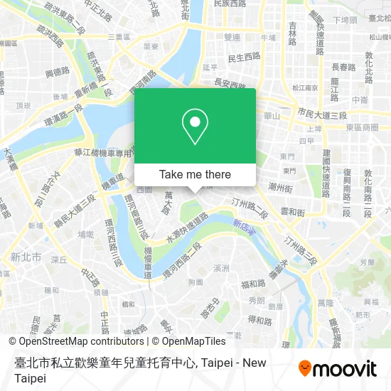 臺北市私立歡樂童年兒童托育中心地圖