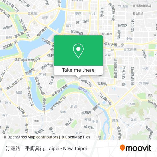 汀洲路二手廚具街 map