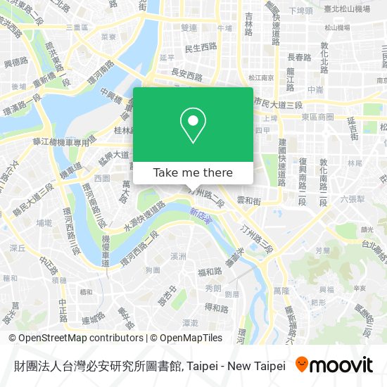 財團法人台灣必安研究所圖書館地圖