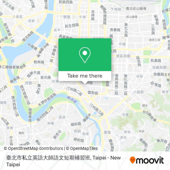 臺北市私立英語大師語文短期補習班 map