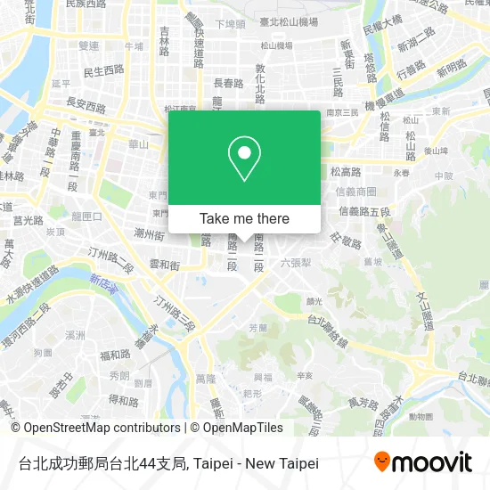 台北成功郵局台北44支局地圖