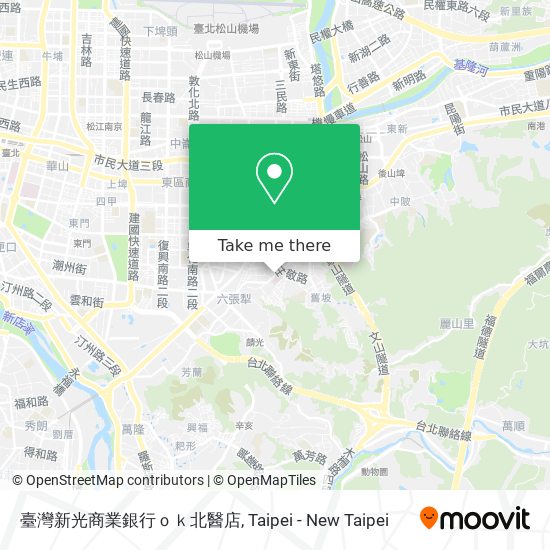 臺灣新光商業銀行ｏｋ北醫店 map