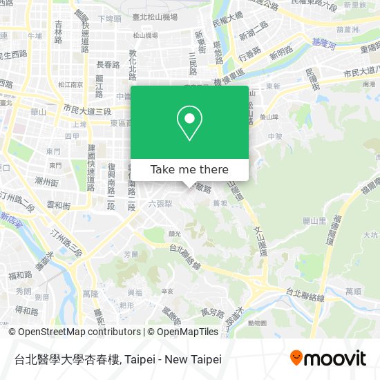 台北醫學大學杏春樓地圖