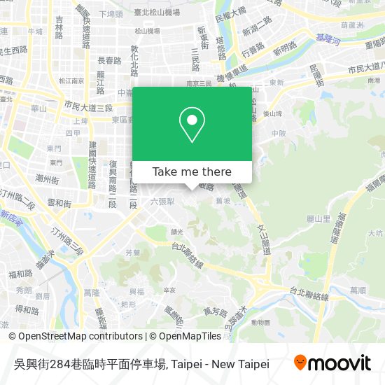 吳興街284巷臨時平面停車場 map
