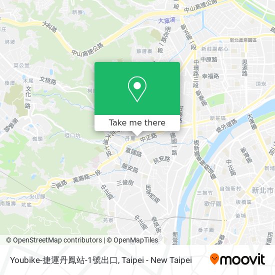 Youbike-捷運丹鳳站-1號出口 map