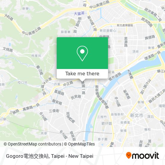 Gogoro電池交換站 map