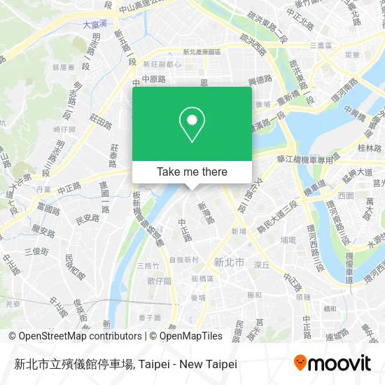 新北市立殯儀館停車場地圖