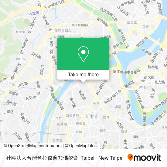 社團法人台灣色拉傑遍知佛學會地圖