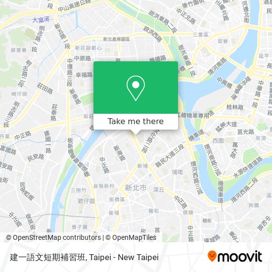 建一語文短期補習班 map