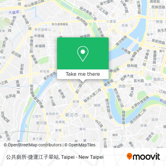 公共廁所-捷運江子翠站地圖