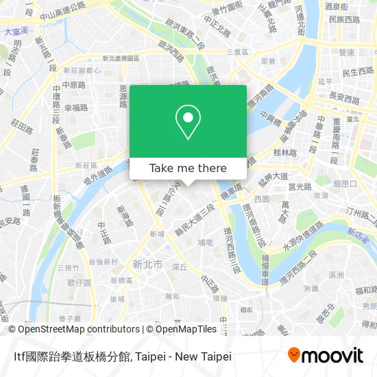 Itf國際跆拳道板橋分館 map