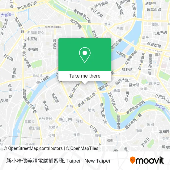 新小哈佛美語電腦補習班地圖