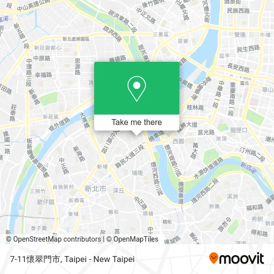 7-11懷翠門市地圖